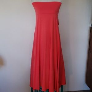 LuLaRoe Tangerine Maxi Skirt - Medium